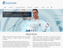 Tablet Screenshot of novix.com
